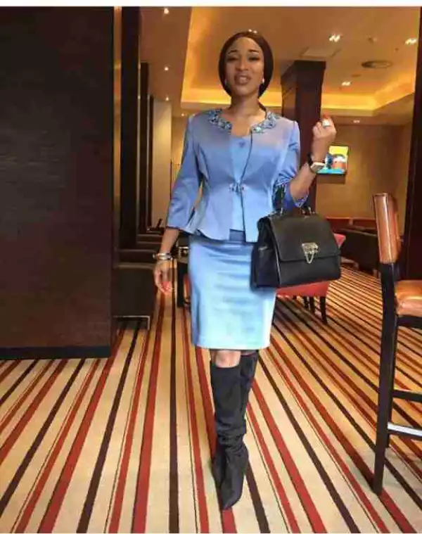  Tonto Dikeh Steps Out For Church Service In Lovely Outfit See His Reaction  
